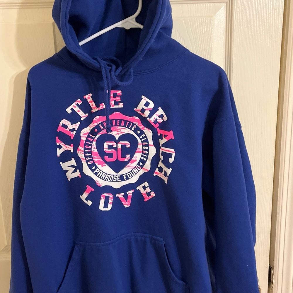 Blue Graphic Hoodie